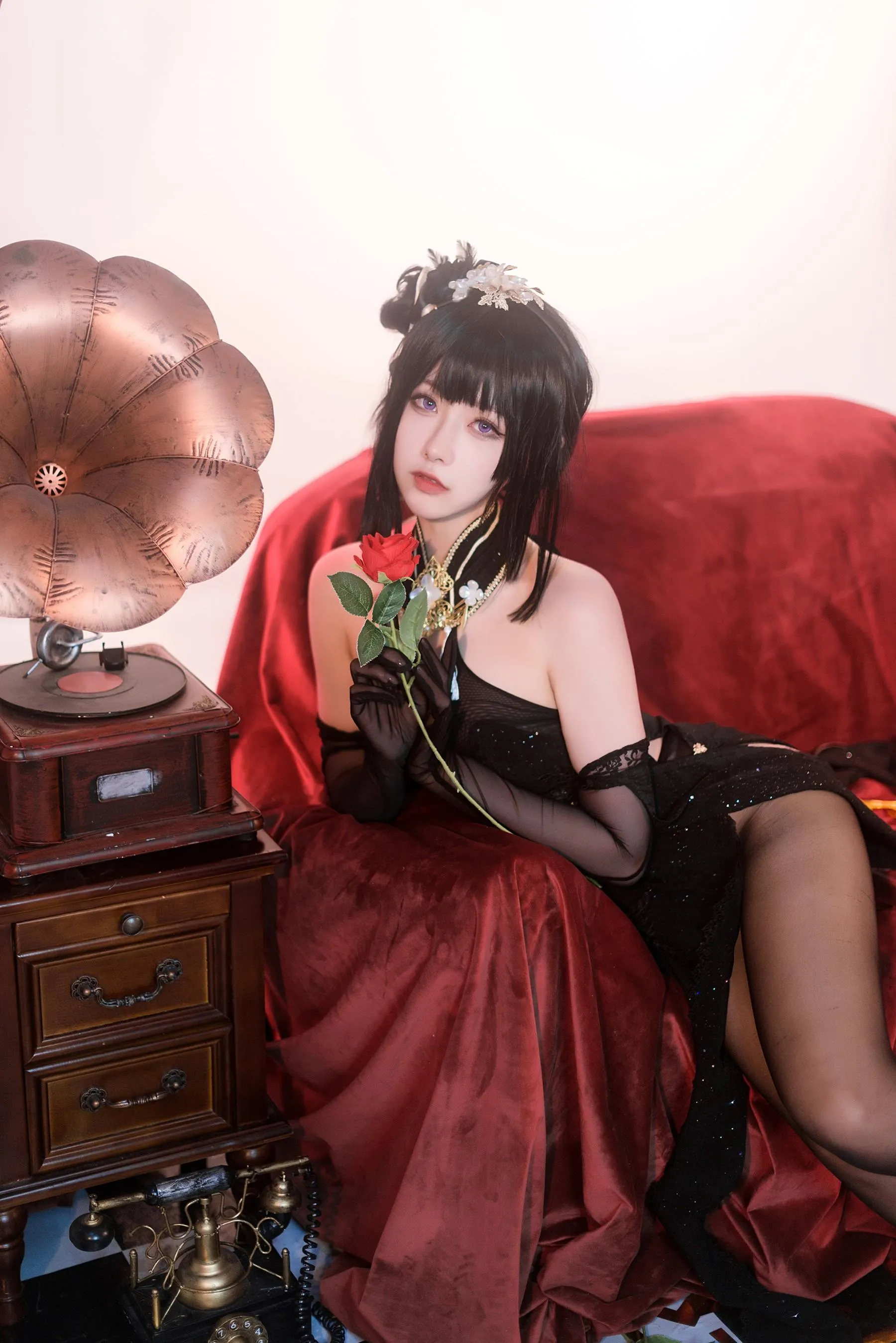 Momoko葵葵 – NO.31碧蓝航线镇海 奇奢花苑 [24P]插图8